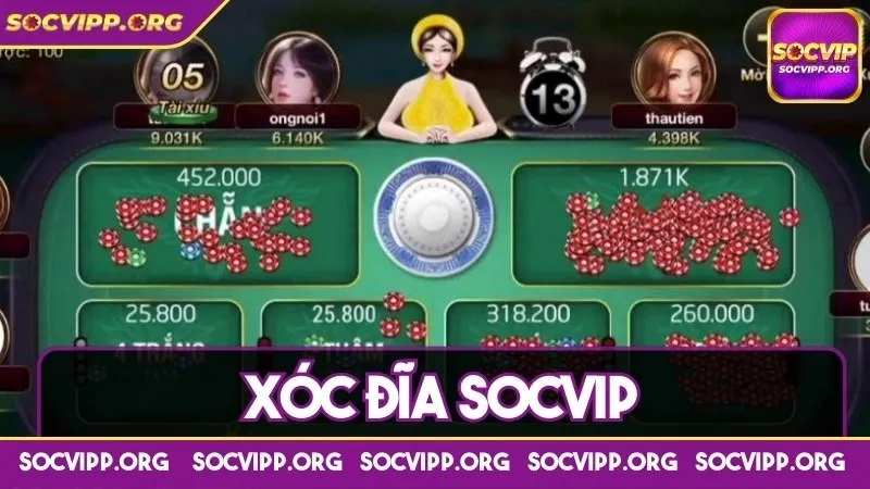 Xóc đĩa Socvip -Cơ hội kiếm thêm siêu lợi nhuận hấp dẫn